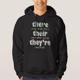 Da Dort Sie Englisch-Grammatik-Lehrer-Pun Gi Hoodie