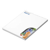 DA DRAUSSEN IRGENDWO Chow Anpassen Note Pad Notizblock (Rotiert)