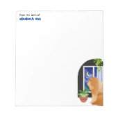 DA DRAUSSEN IRGENDWO Chow Anpassen Note Pad Notizblock (Vorderseite)