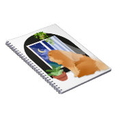 DA DRAUSSEN IRGENDWO Chow Spiralnotebook Notizblock (Rechte Seite)