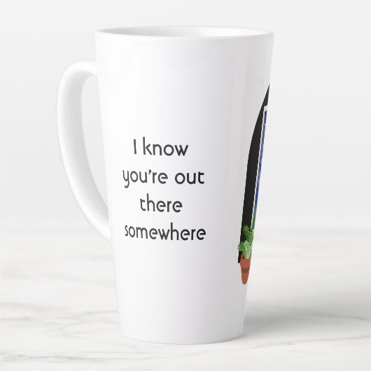 DA DRAUSSEN IRGENDWO Chow-Tasse Text anpassen Milchtasse (Linke Ecke)