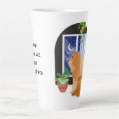 DA DRAUSSEN IRGENDWO Chow-Tasse Text anpassen Milchtasse (Vorderseite)