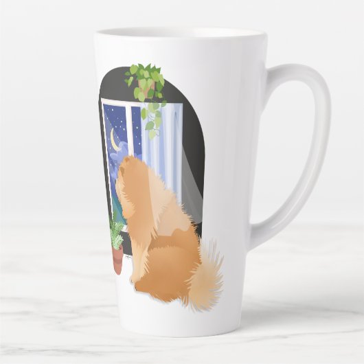 DA DRAUSSEN IRGENDWO Chow-Tasse Text anpassen Milchtasse (Rechts)