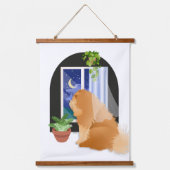 DA DRAUSSEN IRGENDWO KUCHEN-KUCHEN-Wandteppiche Wandteppich Mit Holzrahmen (Vorderseite)