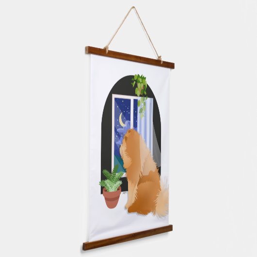 DA DRAUSSEN IRGENDWO KUCHEN-KUCHEN-Wandteppiche Wandteppich Mit Holzrahmen (Gewinkelt)