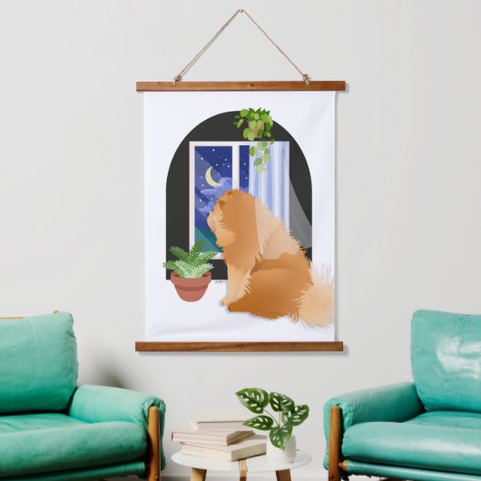 DA DRAUSSEN IRGENDWO KUCHEN-KUCHEN-Wandteppiche Wandteppich Mit Holzrahmen (Wohnzimmer)