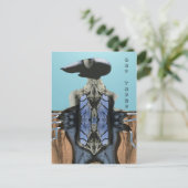 DA DRAUSSEN POSTKARTE (Stehend Vorderseite)