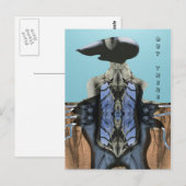 DA DRAUSSEN POSTKARTE (Vorne/Hinten)