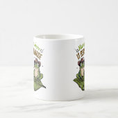 Da drin, wird es noch schlimmer - Frosch-Tasse Kaffeetasse (Mittel)