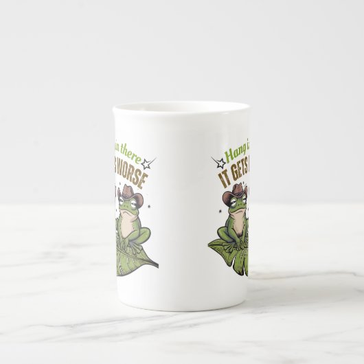 Da drin, wird es noch schlimmer - Funny Frog Tasse (Vorderseite)