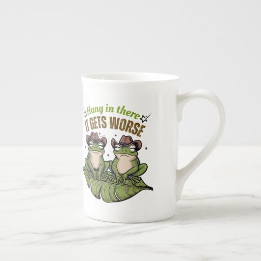 Da drin, wird es noch schlimmer - Funny Frog Tasse (Rechts)
