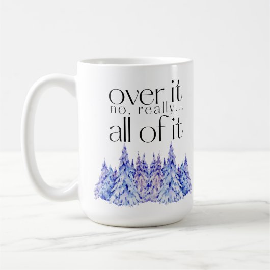 Da drüben. Das alles. mit Bäumen Kaffeetasse (Links)