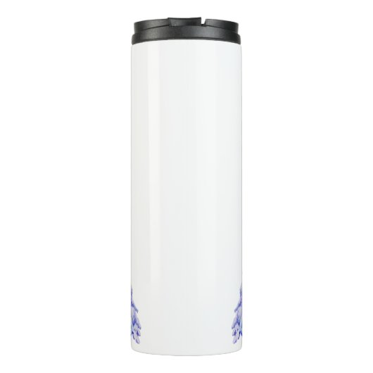 Da drüben. Das alles. mit Bäumen Thermosbecher (Rückseite)