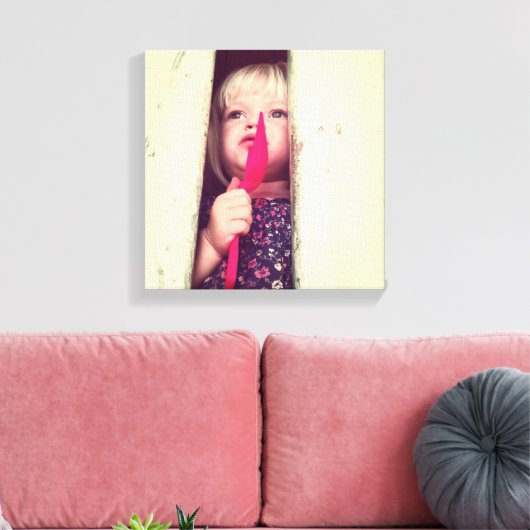 Da drüben sieht gut aus leinwanddruck (Insitu (Wohnzimmer))