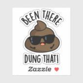 Da Dung, dass lustige Kack Pun Aufkleber (Blatt)