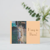 Da einhängen, Eichhörnchen Postkarte (Stehend Vorderseite)