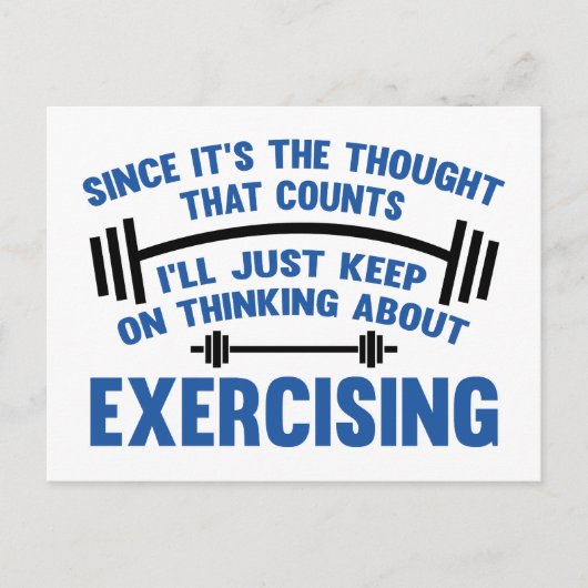 Da es der Gedanke ist, der zählt, werde ich nur Be Postkarte (Vorderseite)