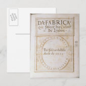 Da Fabrica que falece ha Cidade de Lysboa' Postkarte (Vorne/Hinten)