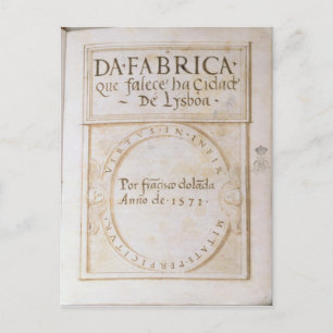 Da Fabrica que falece ha Cidade de Lysboa' Postkarte