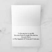 DA FÜR MICH IMMER-MEIN ANCHOR-I LIEBE "YOU" DANKESKARTE (Innenseite)