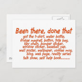 Da gewesen, getan postkarte (Vorne/Hinten)