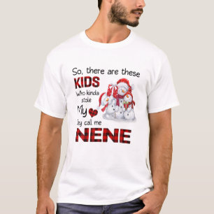 Da gibt es diese Kinder, die mich Nene Snowman nen T-Shirt