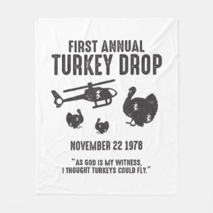 Da Gott mein Zeuge ist, dachte ich, dass Truthühne Fleecedecke