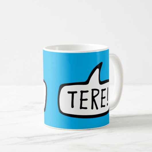 Da! Hallo, Hallo auf Estnisch, Eesti Keel Kaffeetasse (VorderseiteRechts)
