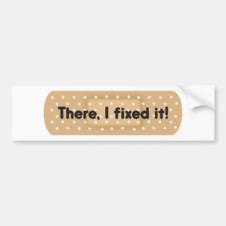 Da, ich habe es repariert! Verband Autoaufkleber