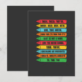 Da Ihr Sie sind Englisch Grammatik Lehrer Einladung (Vorne/Hinten)