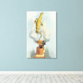 Da ist Bill!' Leinwanddruck (Insitu (Holzboden))