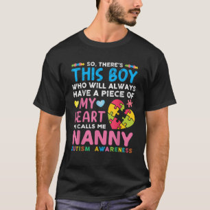 Da ist dieser Junge, den er mich Gruscha Autismus T-Shirt