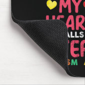 Da ist dieser Junge, den er mich StepMom Autism Aw Mousepad (Ecke)