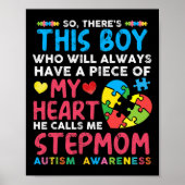 Da ist dieser Junge, den er mich StepMom Autism Aw Poster (Vorne)