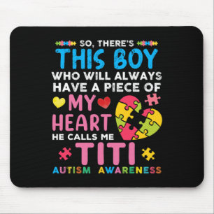 Da ist dieser Junge, den er mich Titi Autismus Awa Mousepad