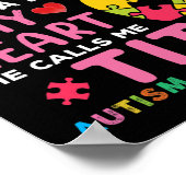 Da ist dieser Junge, den er mich Titi Autismus Awa Poster (Ecke)