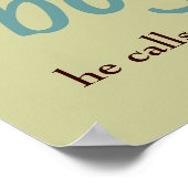 Da ist dieser, Junge, der mir das Herz gestohlen h Poster (Ecke)