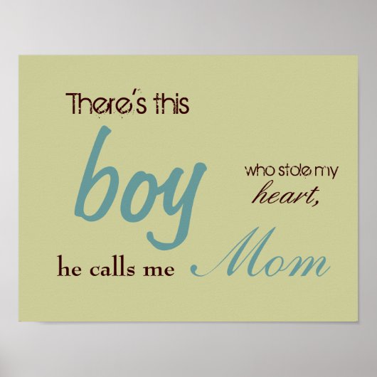 Da ist dieser, Junge, der mir das Herz gestohlen h Poster (Vorne)