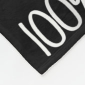 Da ist ein Bär hinter dir, 100% hinter dir, Lustig Fleecedecke (Ecke)