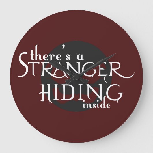 Da ist ein Fremder Große Wanduhr (Vorderseite)