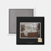 Da ist ein Hase in meinem Essen. Magnet (Vorderseite/Rückseite)