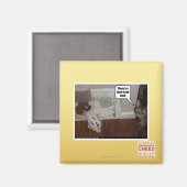 Da ist ein Hase in meinem Essen. Magnet (Vorderseite/Rückseite)