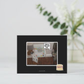 Da ist ein Hase in meinem Essen. Postkarte (Stehend Vorderseite)