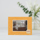 Da ist ein Hase in meinem Essen. Postkarte (Stehend Vorderseite)