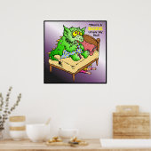 Da ist ein Kind unter meinem Bett! Poster (Küche)