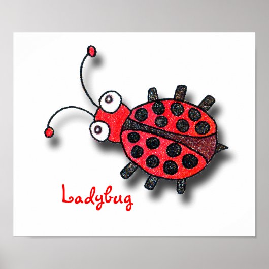 Da ist ein Ladybug auf meinem Poster! Poster (Vorne)