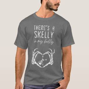 Da ist ein Skelett in meinem Bauch Halloween Schwa T-Shirt