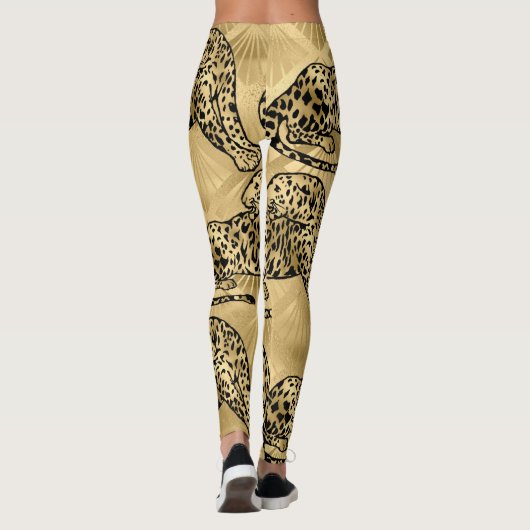 Da ist eine Katze an meinen Beinen Leggings (Rückseite)