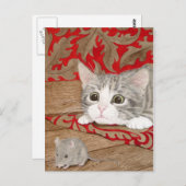 Da ist eine Maus im Haus! Postkarte (Vorne/Hinten)
