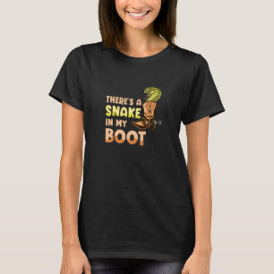 Da ist eine Schlange in meinem Boot Cowgirl Pferd T-Shirt